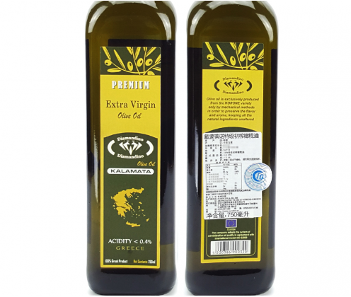 Greek Extra Virgin Olive Oil 750ml  Diamandino