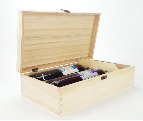 Wooden case for 2 bottles Sample